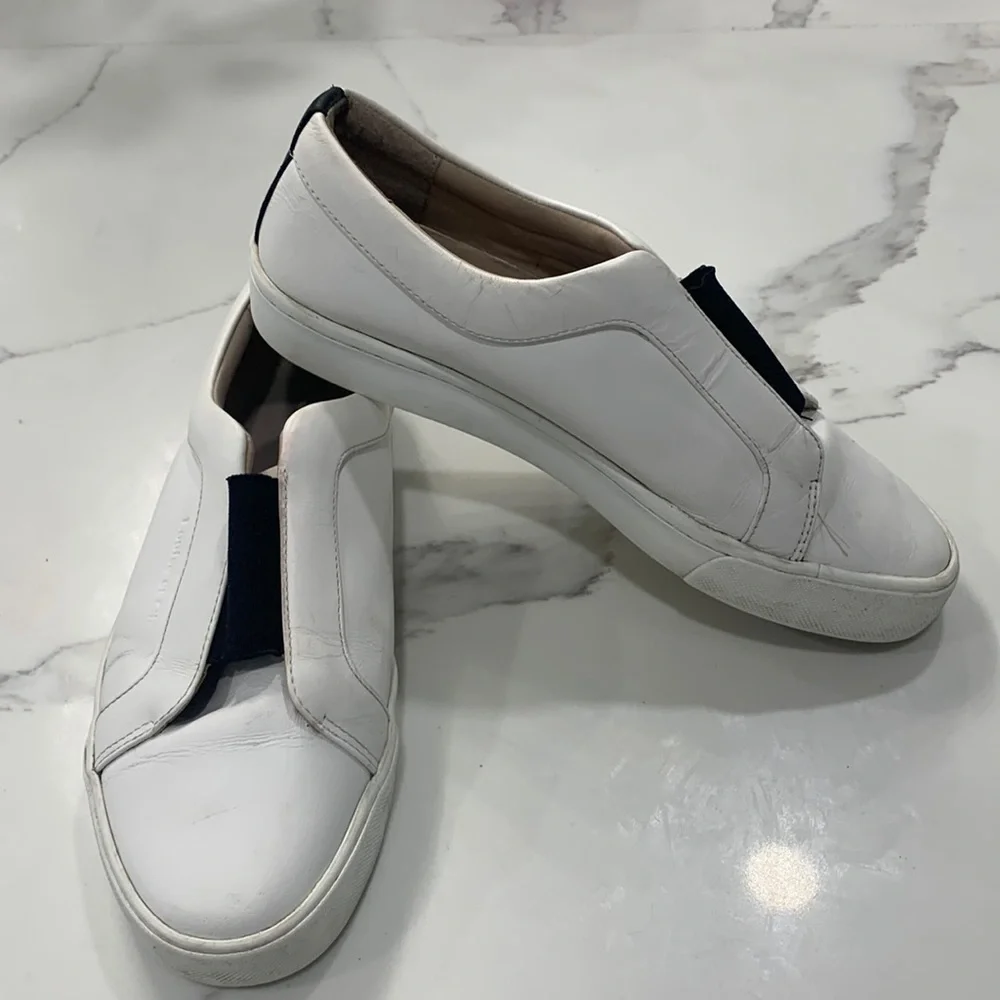 Louise et‎ Cie Lo-Bette White Leather Sneakers. Size 7.5